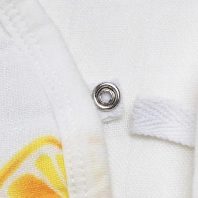 2 in 1 Bib & Burp Cloth 6 Layer Bamboo Cotton - Lemons - Mumma Bear Mum And Baby