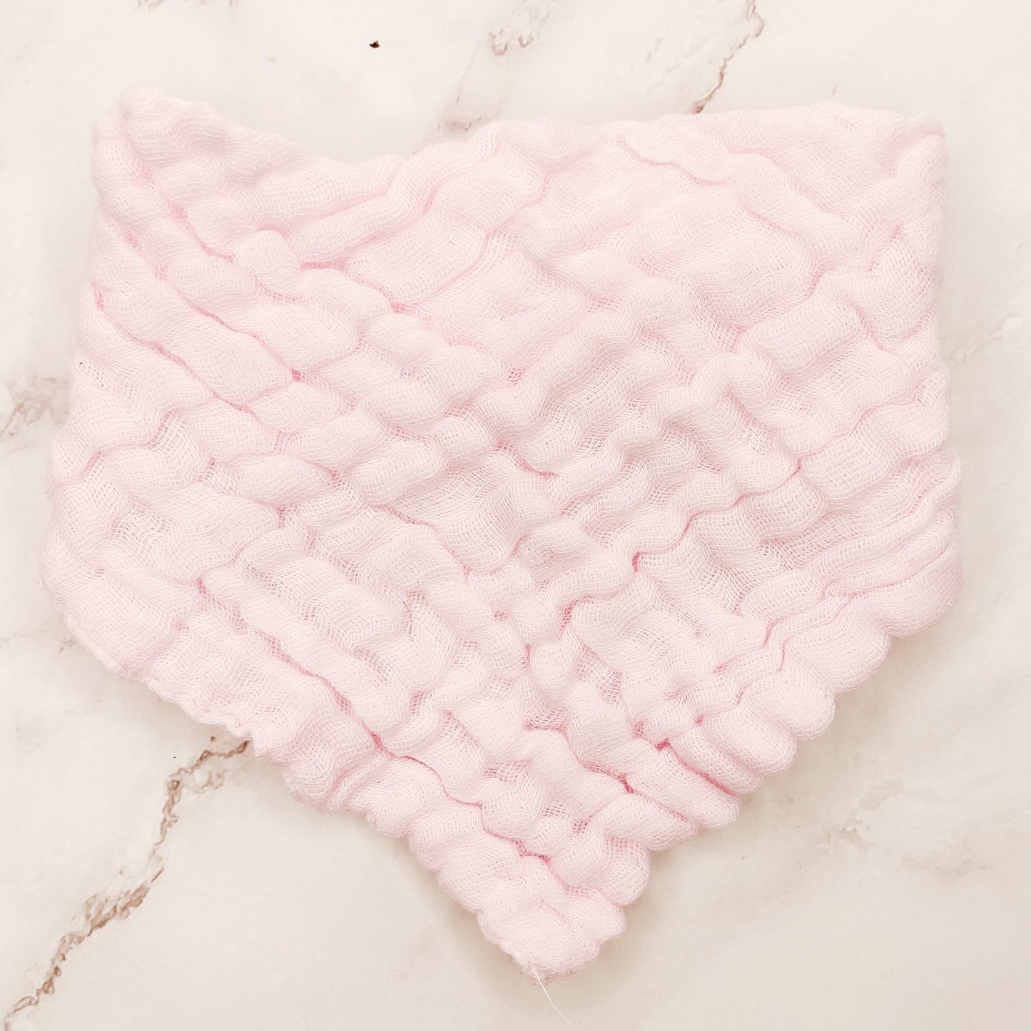 6-Layer Muslin Cotton Bandana Bib - Cotton Candy Pink - Mumma Bear Mum And Baby
