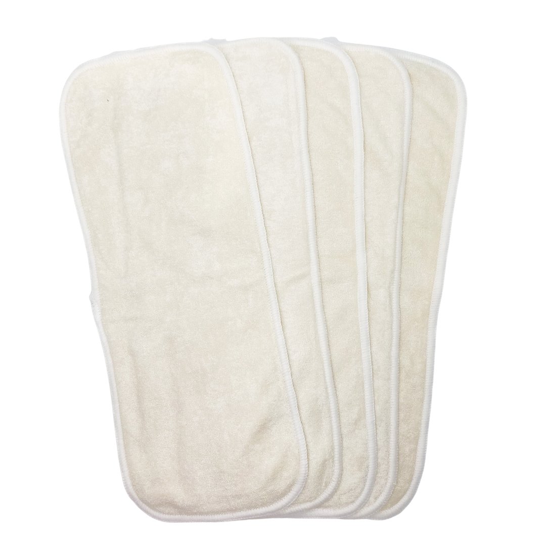 Bamboo Reusable (4 layer) Nappy Insert - 5 Pack - Mumma Bear Mum And Baby