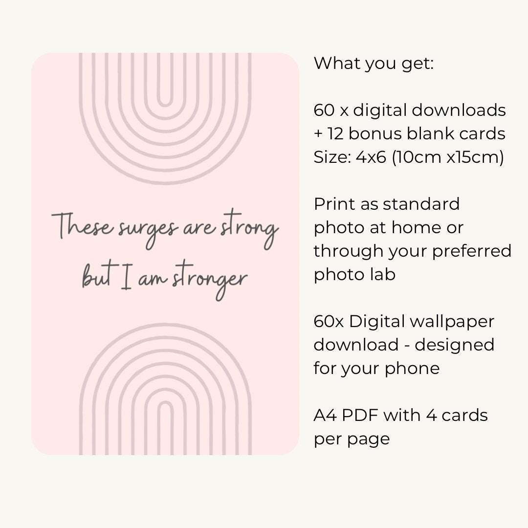 BUNDLE Pregnancy + Birth Affirmation Cards Kit (Digital Download) - Mumma Bear