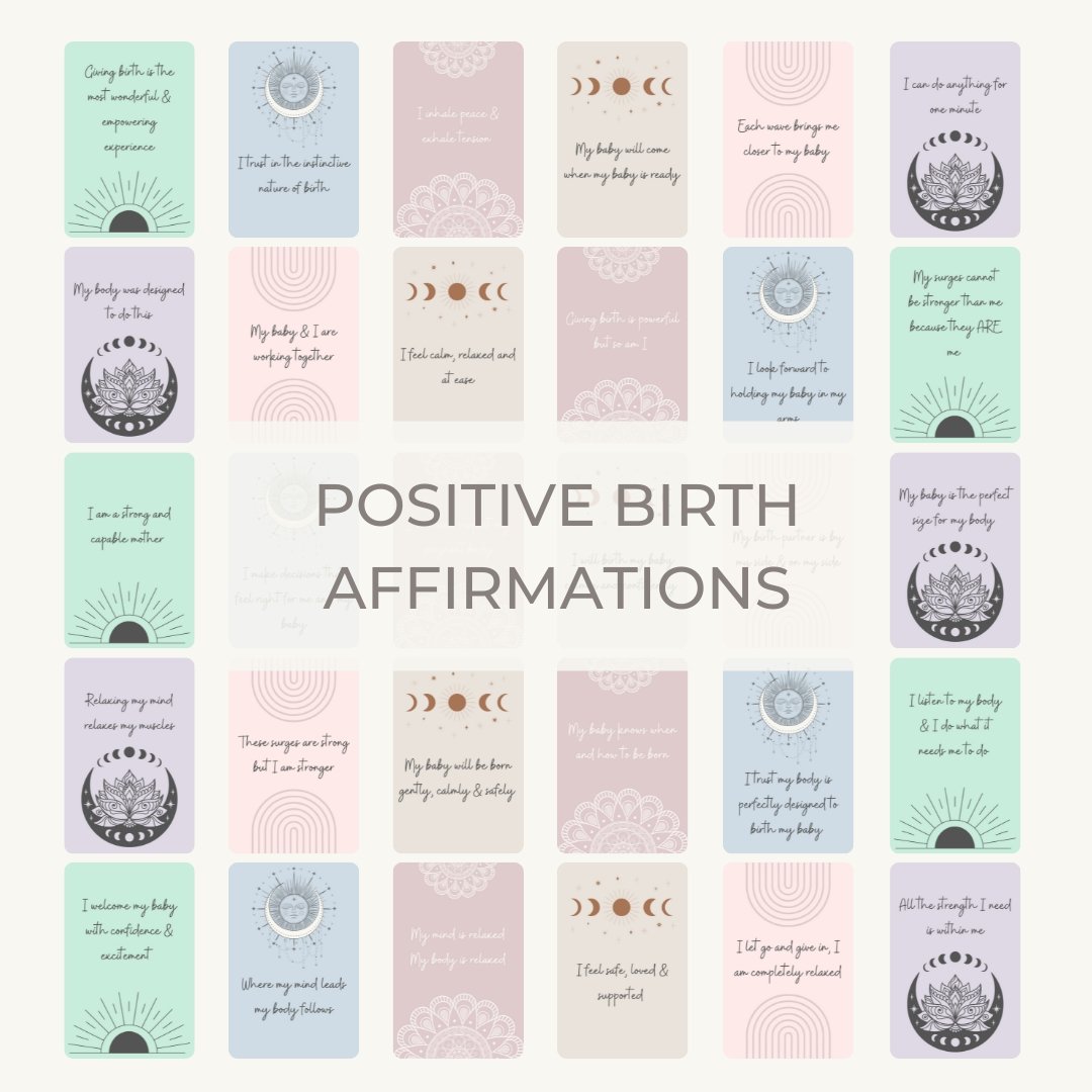 Positive Birth Affirmation Cards Kit (Digital Download) – Mumma Bear positive-birth-affirmation-cards-kit-digital-download-mumma-bear