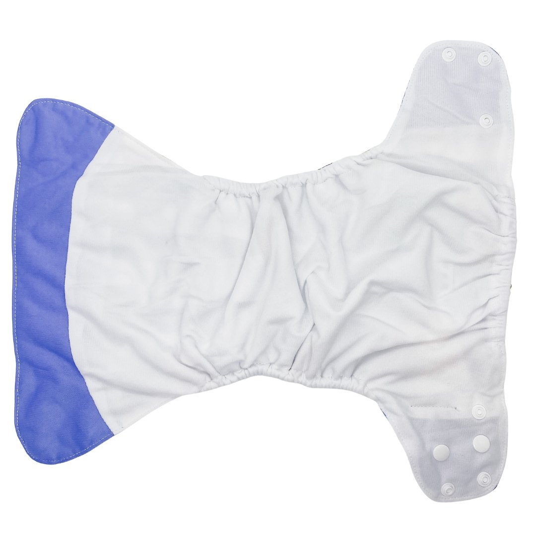 Suede Cloth Nappy - Lavender Feathers - Mumma Bear Mum And Baby