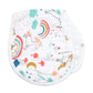 2 in 1 Bib & Burp Cloth 6 Layer Bamboo Cotton - Unicorns - Mumma Bear Mum And Baby