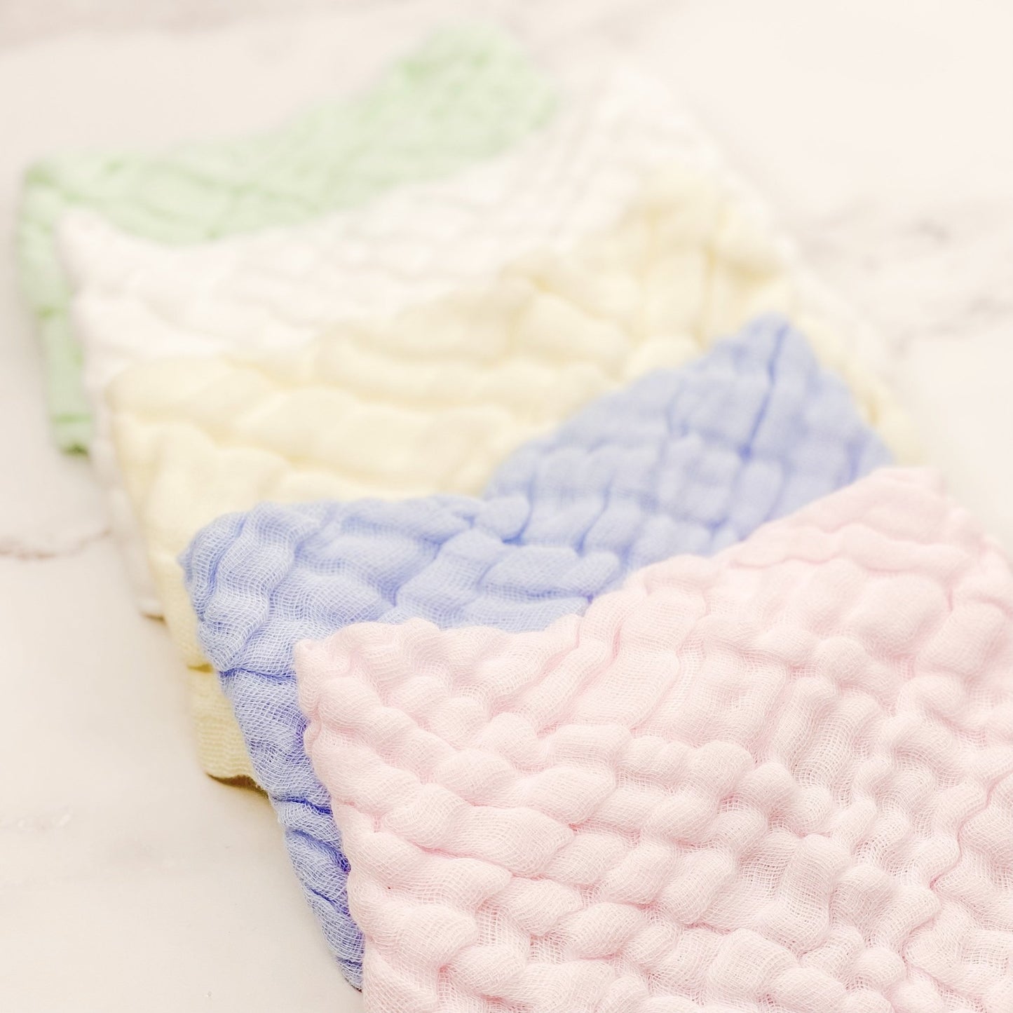 6-Layer Muslin Cotton Bandana Bib - Cloud White - Mumma Bear Mum And Baby