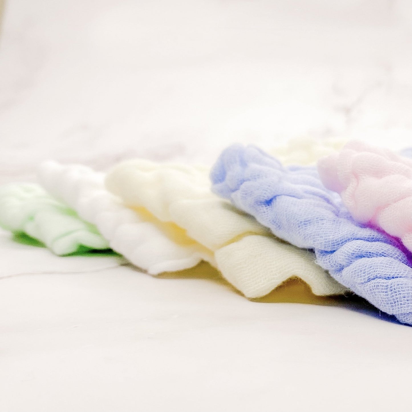 6-Layer Muslin Cotton Bandana Bib - Cloud White - Mumma Bear Mum And Baby