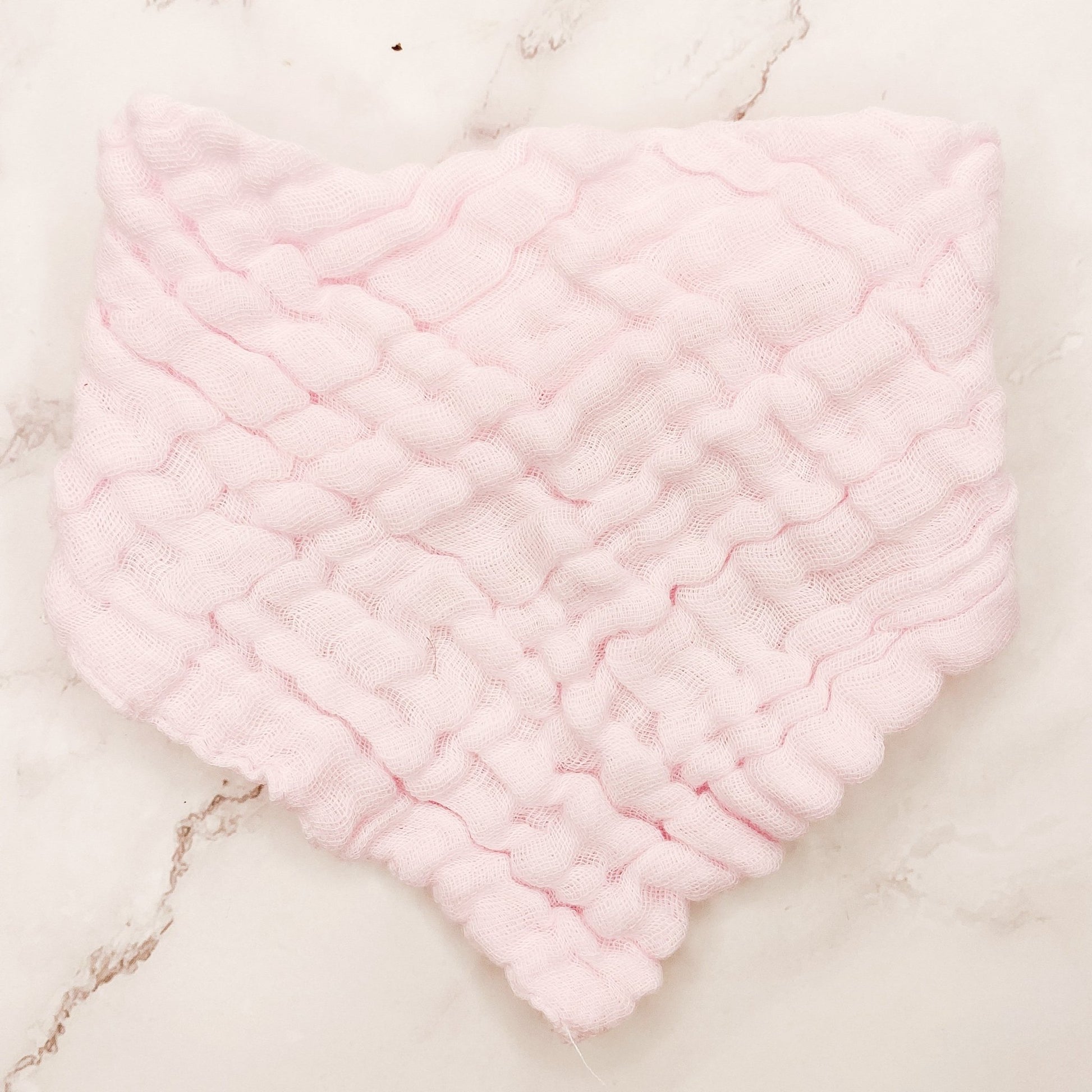 6-Layer Muslin Cotton Bandana Bib - Cotton Candy Pink - Mumma Bear Mum And Baby