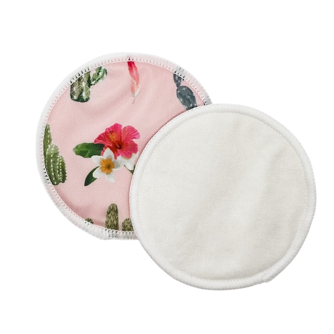 Bamboo Breast Pads - Hibiscus Oasis - Mumma Bear Mum And Baby