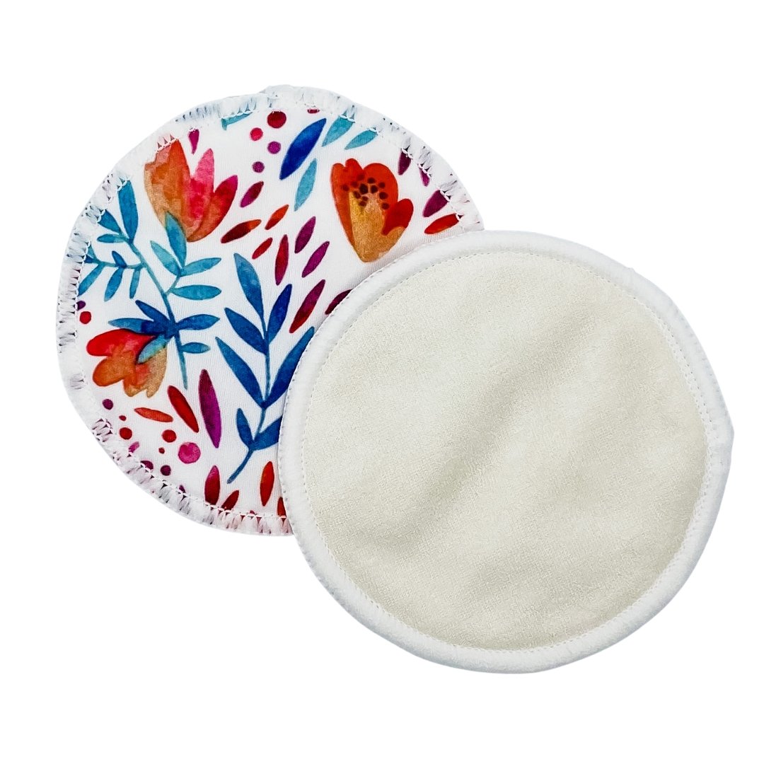 Bamboo Breast Pads - Poppy Passion - Mumma Bear Mum And Baby