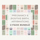 BUNDLE Pregnancy + Birth Affirmation Cards Kit (Digital Download) - Mumma Bear