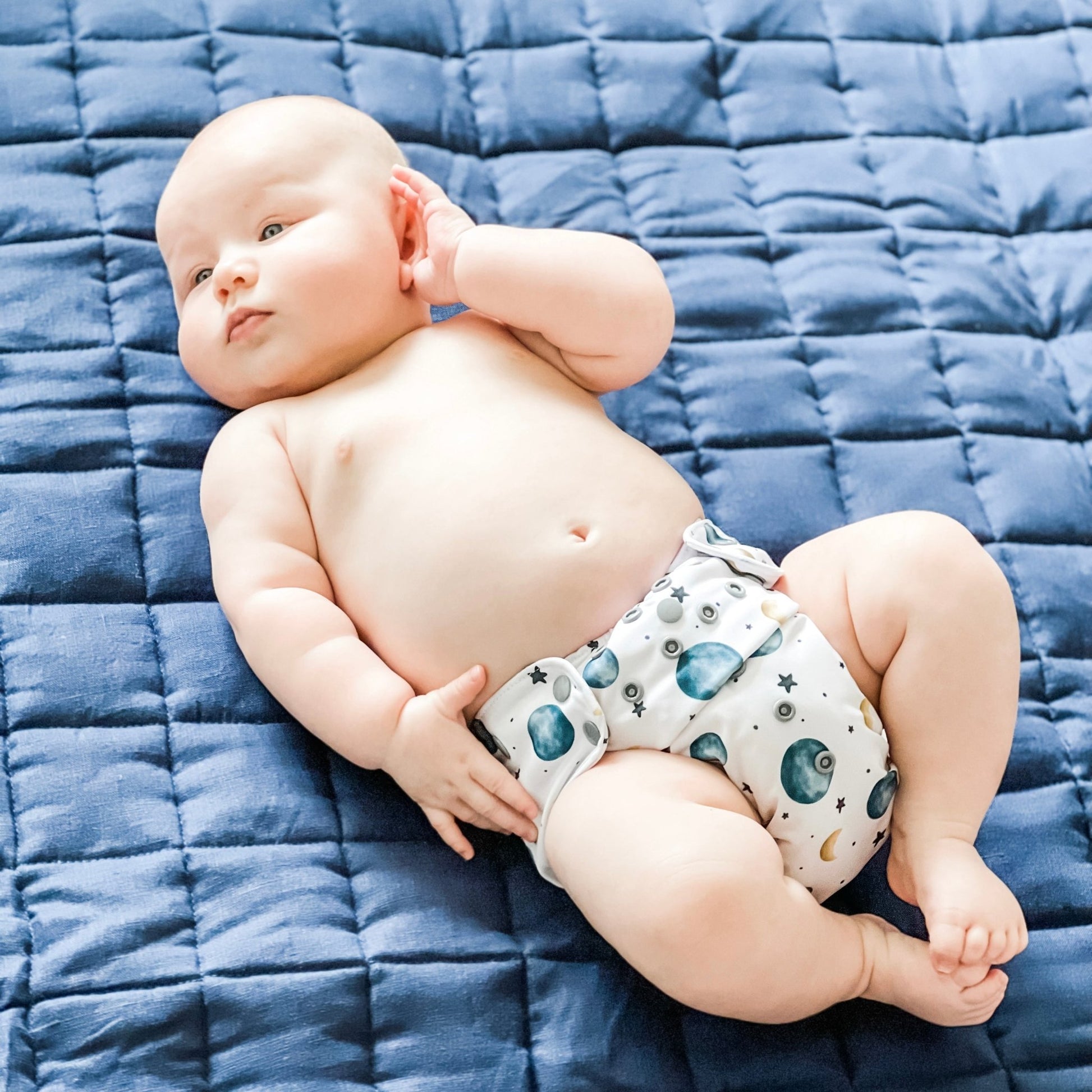 Pixie Blue - Premium Cloth Nappy - Mumma Bear