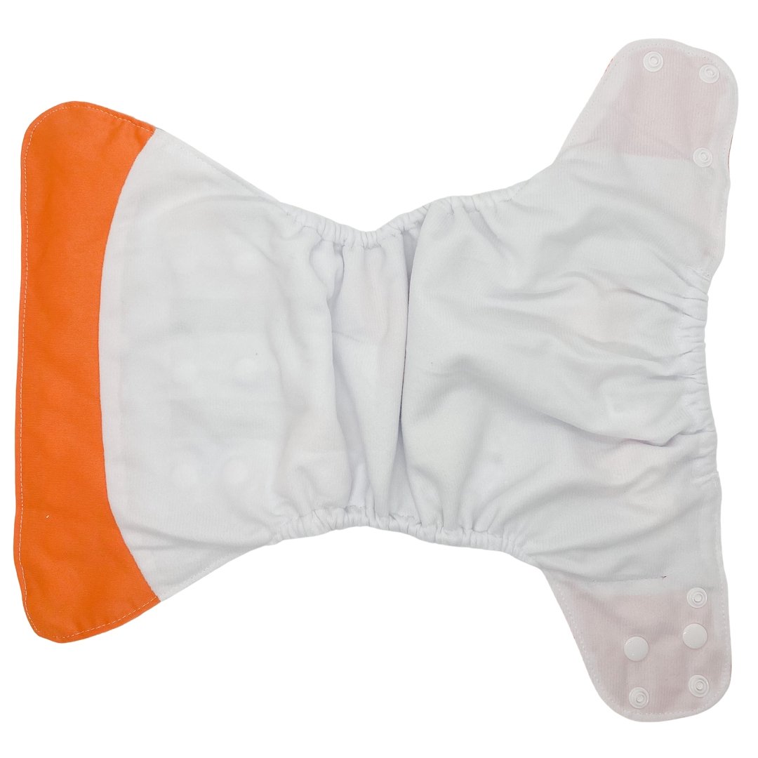 Suede Cloth Nappy - Fox & Dots - Mumma Bear Mum And Baby